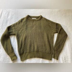 #219 UO olive green knit sweater